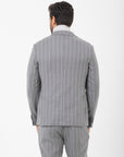 Abito Manuel Ritz sfoderato regimental lana stretch grigio