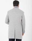Cappotto Manuel Ritz doppiopetto panno in misto lana grigio