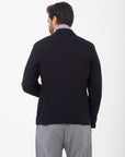 Giacca Manuel Ritz doppiopetto lana cotone blu