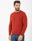 Girocollo Bellwood in seta e cashmere - Rosso
