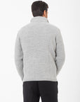 Overshirt Manuel Ritz in maglia misto lana grigio chiara