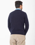 Girocollo Bellwood in seta e cashmere - Blu scuro