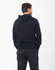 Maglia con cappuccio Manuel Ritz misto lana blu