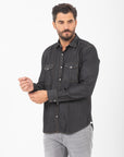 Camicia texana denim Mastai Ferretti nero