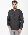 Camicia texana denim Mastai Ferretti nero