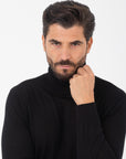 Dolcevita Bellwood in lana merino extrafine finezza 18 - Nero