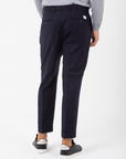 Pantalone Manuel Ritz con pinces flanella di lana stretch Blu