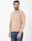 Girocollo Bellwood in seta e cashmere - Beige