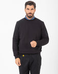 Felpa cotone ADD MILANO cotone tecnico nero