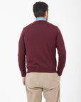 Girocollo Bellwood in lana merino extrafine Bordeaux