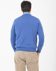 Girocollo Bellwood in lana merino extrafine Azzurro