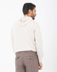 Maglia con cappuccio Manuel Ritz misto lana beige